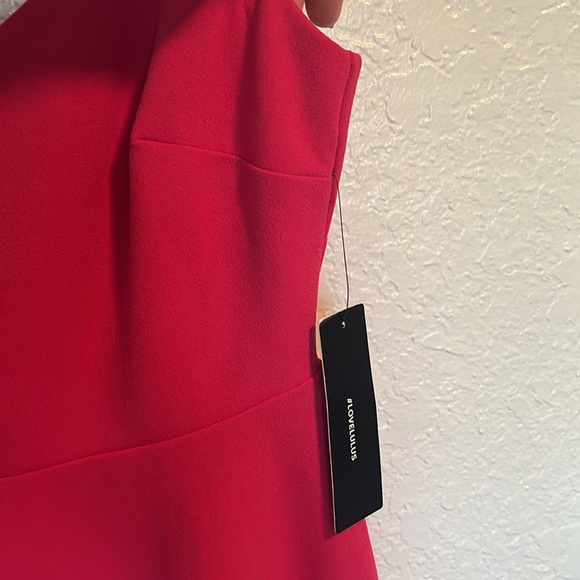 NWT Lulus Do You Wanna Dance? Magenta Skater Dress S - Picture 6 of 7